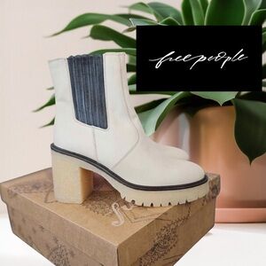 🖤FREE PEOPLE 100% Leather Boots 💖Made in Spain JAMES CHELSEA -Brand New In Box